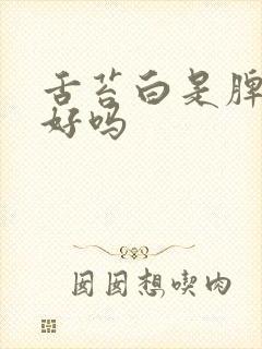 舌苔白是脾胃不好吗