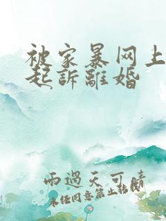 被家暴网上怎么起诉离婚