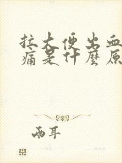 拉大便出血还很痛是什么原因