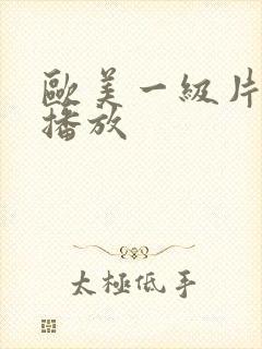 欧美一级片在线播放