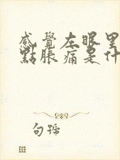 感觉左眼里面有点胀痛是什么原因