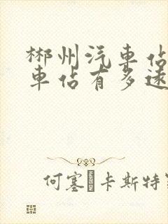 郴州汽车站到火车站有多远