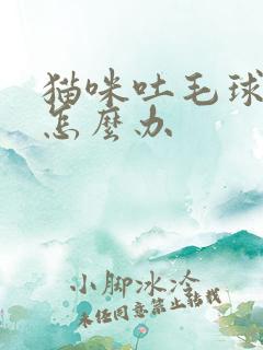 猫咪吐毛球拉稀怎么办