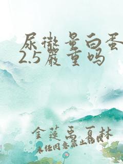 尿微量白蛋白32.5严重吗