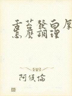 舌苔发白厚黄腻怎么调理