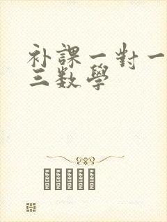 补课一对一 高三数学