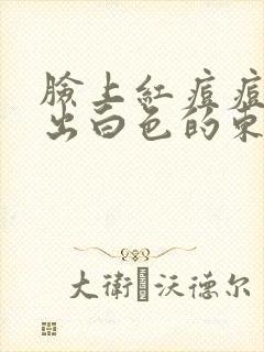 脸上红痘痘能挤出白色的东西