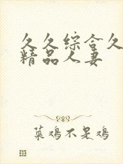 久久综合久亚洲精品人妻