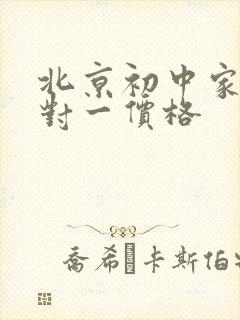 北京初中家教一对一价格