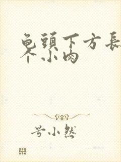 龟头下方长了一个小肉