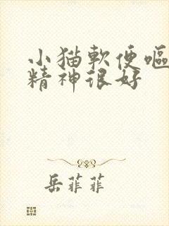 小猫软便呕吐但精神很好