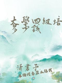 大学四级培训班多少钱