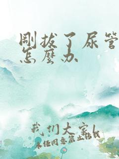 刚拔了尿管尿频怎么办