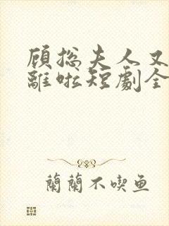 顾总夫人又要和离啦短剧全集免费播放