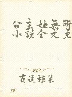 公主她无所不能小说全文免费阅读