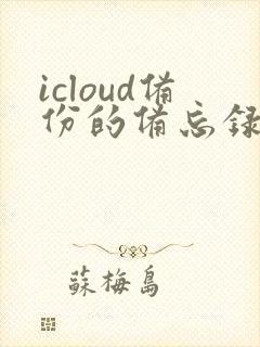 icloud备份的备忘录删除了怎么恢复正常