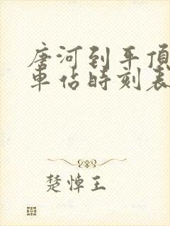 唐河到平顶山汽车站时刻表查询