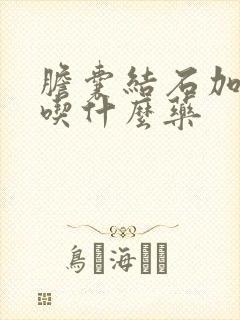 胆囊结石加痛该吃什么药