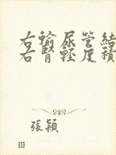 右输尿管结石伴右肾轻度积水