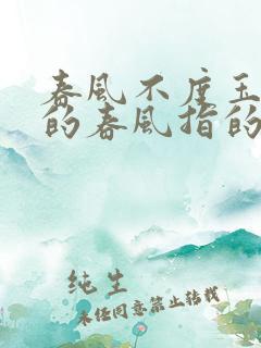 春风不度玉门关的春风指的是