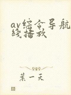 av综合导航在线播放