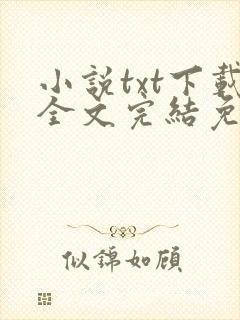 小说txt下载全文完结免费下载