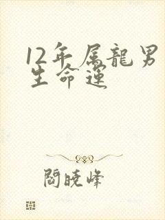 12年属龙男一生命运