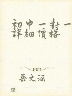 初中一对一辅导详细价格