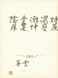 阴囊潮湿特别瘙痒是什么原因