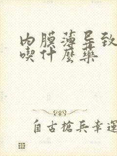 内膜薄导致闭经吃什么药