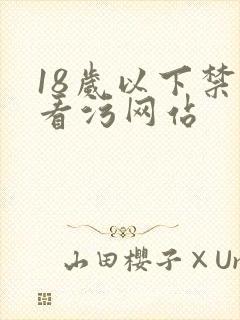 18岁以下禁止看污网站