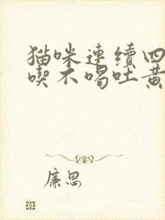 猫咪连续四天不吃不喝吐黄水