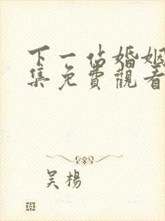 下一站婚姻34集免费观看完整版