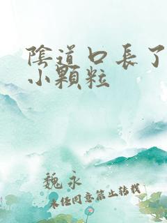 阴道口长了一些小颗粒