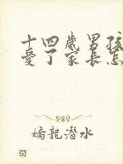 十四岁男孩谈恋爱了家长怎么办