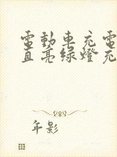 电动车充电器一直亮绿灯充不进去电