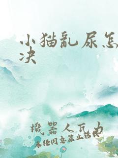 小猫乱尿怎么解决