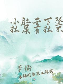 小肚子下坠疼想拉屎有拉不出来是什么原因