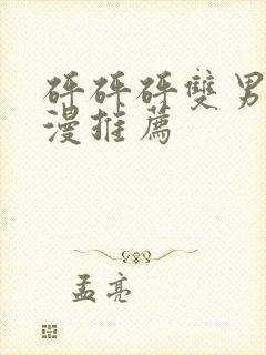 砰砰砰双男主动漫推荐