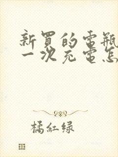 新买的电瓶车第一次充电怎么充