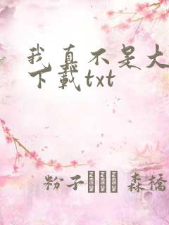 我真不是大明星下载txt