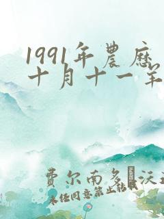 1991年农历十月十一羊的命运和婚姻