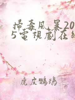 扫毒风暴2025电视剧在线播放免费观看全集