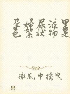 孕妇尿液里有白色絮状物是什么原因