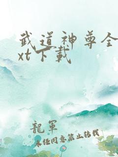 武道神尊全本txt下载