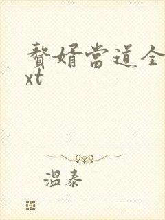 赘婿当道全集txt
