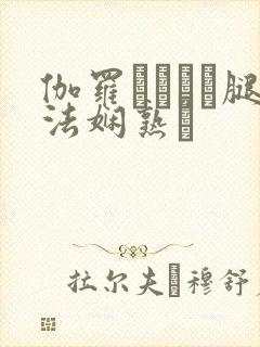 伽罗ちゃんが腿法娴熟を