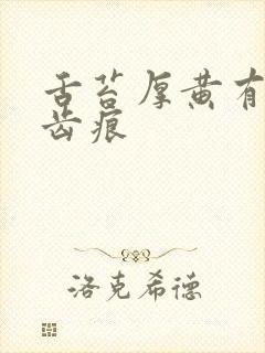 舌苔厚黄有轻微齿痕