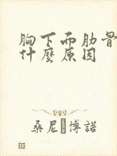 胸下面肋骨痛是什么原因