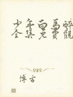 少年白马醉春风全集免费观看31集